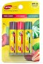 Moisturizing Lip Balm (3 Tubes, Fresh Cherry Strawberry Wintergreen, Multi)- Pack of 6 - 2