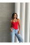 Women's Rope Strap Gathered Detailed Viscose Camisole Tank Top