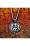 Nordic Mythology Bear Claw Double-Faced Locket Tarnish-Free&Stainless 316L Steel Necklace