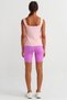 Open Front Slim Ribbed Undershirt British Pink - 4