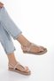 Straw Flip Flops Beaded Powder Color Casual Stylish Women's Sandals - 3