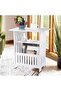 FFD Wooden Side Table Wooden End Table with Storage Basket Sofa Side Table Coffee Table