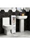 OneDcor Bathroom Corner Cabinet With Doors & Shelves | Thin Freestanding Floor Cabinet For Small Spa - 5