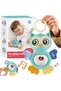 Baby Owl with Light and Sound Soft Plush Soft 15 cm - Musical Baby Toy Owl with Scratcher - 5