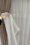 Tulle Curtain Brode Fabric Patterned 1 / 3 Tight Pleated Non-Wrinkle Ironing Not Asked for Background, Tulle, Curtain, - 3