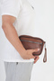 Genuine Leather Men's Handheld Portfolio & Clutch Care Bag (with Wrist Strap and Detachable Shoulder Strap) - 5