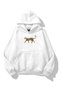 Women's Leopard Tail Ribbon Sweatshirt White