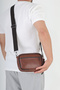 Genuine Leather Men's Handheld Portfolio & Clutch Care Bag (with Wrist Strap and Detachable Shoulder Strap) - 8