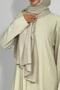 Women's Tunic Pants Bottom Top Double Comfortable Fit Hijab Suit Ecru - 8