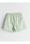 Green Short Sleeve Girls' Shirt and Shorts - 5