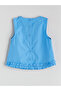 Lcw Kids Basic Poplin Girl's Blouse and Shorts 2'Li (S5) - 3