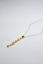 Orion 7 Element Geometric Gold Y Necklace - 2
