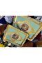 Esterhomedecor 2 Pcs Original Italian Rose Tree Tray 6 and 8 Seater Mint Green