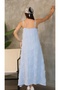 Women's Tassel Detail Lined Strap Dress - 3