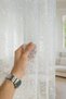Beautifull Floral Patterned Tulle Curtain Living Room Tulle 1 / 3 Tight Pleat - Tulle,Blackout,Fon,