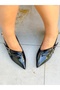 Mia Black Patent Leather 5 cm Heel Band Sandals - 2