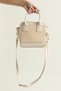 Straw Look Leather Detailed Cream Women's Shoulder and Hand Bag – Summer & Stylish Mini Bag - 2