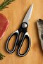 Stainless Steel Meat and Fish Cutting Scissors, Multipurpose Non-Slip Handle Vegetable Scissors-Practical Kitchen Scissors - 2