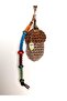 Handmade Bonito Shaped Bag Charm with Owl and Beads Detail - 5