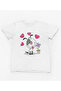 Stil-X Cute Dog Printed Crew Neck 100% Cotton Girl's Tshirt White,Yellow,Red,Black