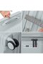 Unisex Expandable Hard Case Carry On Luggage Lightweight PP Fashion Trolley Luggage KH1006 - Silver - 4