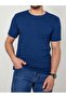 Blue Striped Suprem Crew Neck Men's T-Shirt - 3