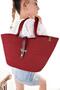 Women's Straw Bag Hand Braided Jute Straw Shoulder Beach Bag - 3