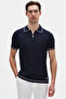 Ds Damat Regular Fit Navy Blue T-Shirt