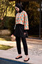 Women's Hijab Orange Ring Oval Printed Full Covered 3 Piece Swimsuit Set - 2