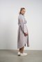 Women's Plus Size Striped Belted Shirt Dress (44-50) |   25165 - 4