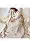 Luxurious Extra Thick Reversible Jacquard Sherpa Blanket Factory Warm Soft Plush TAFU Fleece Jac - 3