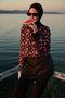 Women's Hijab Slice Watermelon Printed Full Covered 3 Piece Swimsuit Set - 2