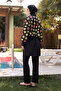 Women's Hijab Fresh Slice Fruit Printed Full Covered 3 Piece Swimsuit Set - 7