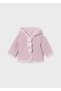 Winter Baby Girl Knitted Fur Cardigan Jacket Lilac - 2