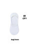10 Pack White Men's Ballerina Socks - 2
