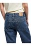 Regular Waist Straight Fit Buttoned Cotton Straight Leg Jean Trousers - Straight Fit Jean - 3