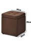 FFD Ottoman Storage Foot Stool - Multifunction Bench Seat With Footrest and Toy Box - Shoe Ch - 2