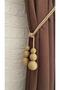 Curtain Accessory Curtain Bracol Layer by Layer Rope-Wrapped Curtain Tie 1Pcs Attached to Corner