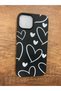 iPhone 15 Heart Printed Inner Velvet Premium Launch Silicone Phone Case