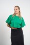 Women's Crop Short Sleeve Summer T-Shirt 36-42 |   25191 - 3