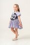 Short Sleeve Flower Detail Girls' Evening Dress (3-6 Years) - 5