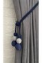 Curtain Accessory Curtain Bracol Layer by Layer Rope-Wrapped Curtain Tie 1Pcs Attached to Corner