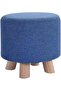 FFD Round Small Footrest Ottoman Stool Pouffe Chair Round Foot Stool Chair Change Shoe Stool