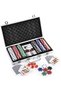 Professional Premium Manufacture 300 Chip Poker Set with Metal Bag Custom Texas Hold'Em Casino Game Team