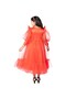 Bow Detailed Princess Maxi Dress Red - 3