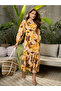 Floral Print Balloon Sleeve Maxi Dress