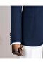 Italian Style Slim Fit Mono Collar Men's Single Jacket Navy Blue T14377 - 4