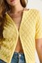 Women's Butter Baklava Knitted Short Sleeve Knitwear Blouse 20258016 - 5