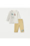 Printed Long Sleeves T-shirt and Pyjama Set