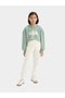 Girls' 2-Piece Set Crop Hooded Printed Sweatshirt & Tank Top - 6